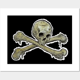Zombie Skull 'n' Crossbones Posters and Art